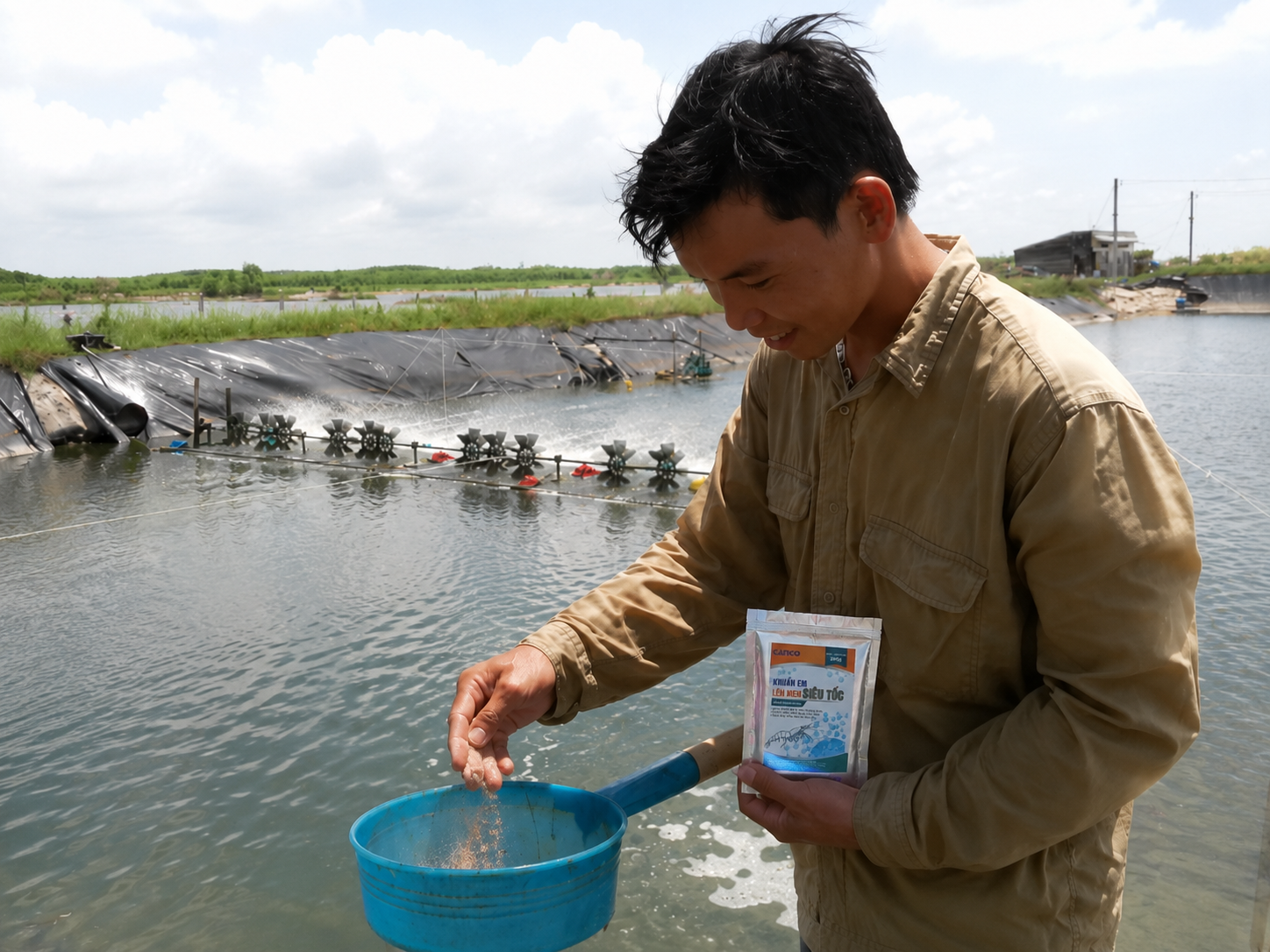 Su dung san pham tai ao nuoi